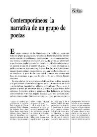Portada:Contemporáneos: la narrativa de un grupo de poetas / María del Mar Paúl Arranz