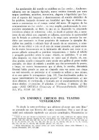 Un enfoque crítico del teatro venezolano / Sabas Martín | Biblioteca Virtual Miguel de Cervantes