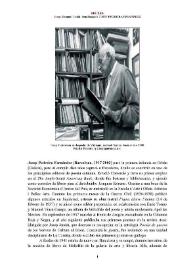 Josep Pedreira Fernández (Barcelona, 1917-2003) [Semblanza] / Josep Mengual Català  | Biblioteca Virtual Miguel de Cervantes