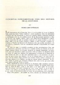 Conceptos fundamentales para una historia de la anatomía / por Pedro Laín Entralgo | Biblioteca Virtual Miguel de Cervantes