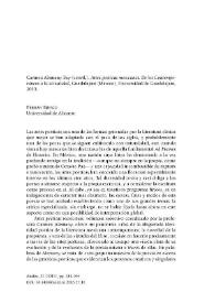 Portada:Carmen Alemany Bay (coord.), \"Artes poéticas mexicanas. De los Contemporáneos a la actualidad\", Guadalajara (México), Universidad de Guadalajara, 2015 / Ferran Riesgo