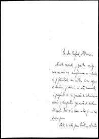 Portada:Carta de Serafín y  Joaquín Álvarez Quintero a Rafael Altamira. Sevilla, 12 de abril de 1910 
