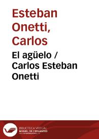 Portada:El agüelo / Carlos Esteban Onetti