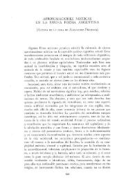 Portada:Aproximaciones místicas en la nueva poesía argentina (Acerca de la obra de Alejandra Pizarnik) / por Graciela de Sola