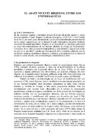 El abate Vicente Requeno, entre los universalistas / Antonio Astorgano Abajo | Biblioteca Virtual Miguel de Cervantes