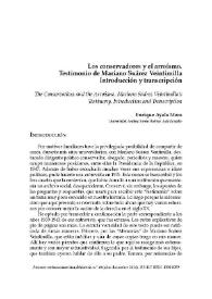 Más información sobre  Los conservadores y el arroísmo. Testimonio de Mariano Suárez Veintimilla. Introducción y transcripción  / Enrique Ayala Mora