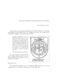 Las armas de Fray Hernando de Talavera / José Fradejas Lebrero | Biblioteca Virtual Miguel de Cervantes