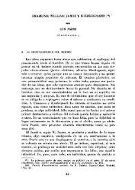 Unamuno, William James y Kierkegaard (Conclusión) / por Luis Farré | Biblioteca Virtual Miguel de Cervantes