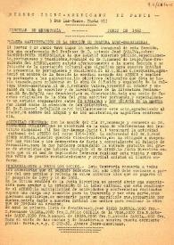 Portada:Ateneo Ibero-Americano de París. Circular de Secretaría... Cultura y tesorería