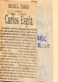 Carlos Esplá | Biblioteca Virtual Miguel de Cervantes