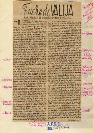 La libertad de prensa, Perón y Franco / El Valijero | Biblioteca Virtual Miguel de Cervantes