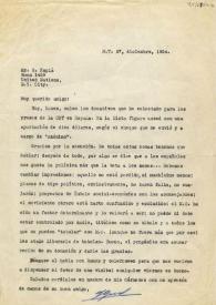 Portada:Carta de la CNT a Carlos Esplá. New York, 27 de diciembre de 1954