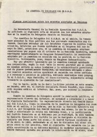 La asamblea de delegados del PSOE : algunas precisiones sobre los acuerdos adoptados en Toulouse | Biblioteca Virtual Miguel de Cervantes