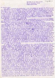 Portada:Carta de Trifón Gómez a Indalecio Prieto. New York, 30 de abril de 1949