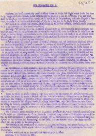 Portada:Nota informativa de Trifón Gómez. Londres, 6 de febrero de 1950