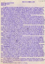 Portada:Carta de Fernando Valera a Álvaro de Albornoz. París, 11 de febrero de 1950
