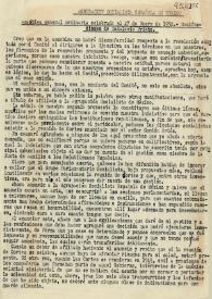 Portada:Agrupación Socialista Española de México. Asamblea general ordinaria celebrada el 27 de enero de 1950. Manifestaciones de Indalecio Prieto