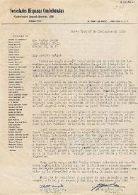 Portada:Carta de Alberto Uriarte y Jesús González Malo a Carlos Esplá. Nueva York, 27 de diciembre de 1960