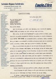 Portada:Carta de Jesús González Malo a Carlos Esplá. Nueva York, 15 de marzo de 1962