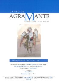 Portada:Campo de Agramante : revista de literatura. Núm. 25 (otoño-invierno 2016)