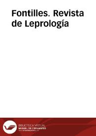 Portada:Fontilles. Revista de Leprología