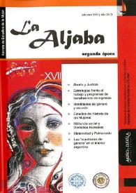 Portada:La Aljaba. Segunda Época: revista de estudios de la mujer. Volumen XVII, 2013