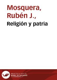Religión y patria | Biblioteca Virtual Miguel de Cervantes