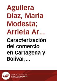 Portada:Caracterización del comercio en Cartagena y Bolívar, 2000-2014
