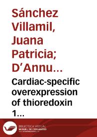 Portada:Cardiac-specific overexpression of thioredoxin 1 attenuates mitochondrial and myocardial dysfunction in septic mice