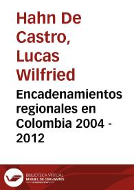 Portada:Encadenamientos regionales en Colombia 2004 - 2012
