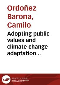 Portada:Adopting public values and climate change adaptation strategies in urban forest management: A review and analysis of the relevant literature