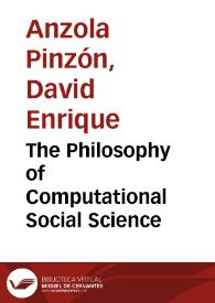 Portada:The Philosophy of Computational Social Science