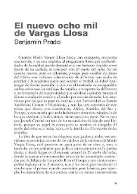 Portada:El nuevo ocho mil de Vargas Llosa / Benjamín Prado
