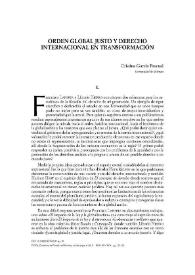Portada:Orden global justo y derecho internacional en transformación / Cristina García Pascual