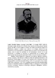 Andrés Martínez Salazar (Astorga, 1846 - A Coruña, 1923) [Semblanza] / Alfonso Mato | Biblioteca Virtual Miguel de Cervantes