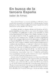 En busca de la tercera España / Isabel de Armas