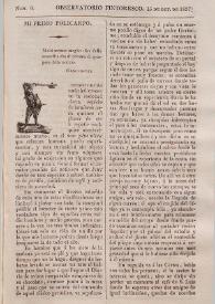 Observatorio pintoresco. Segunda serie, núm. 9, 15 de octubre de 1837 | Biblioteca Virtual Miguel de Cervantes