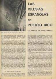 Portada:Las iglesias españolas en Puerto Rico / por Ernesto La Orden Miracle
