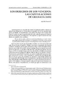 Los derechos de los vencidos: las capitulaciones de Granada (1491) / Isabelle Poutrin | Biblioteca Virtual Miguel de Cervantes