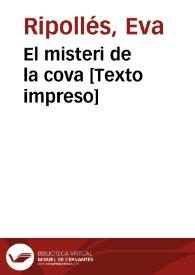 Portada:El misteri de la cova 