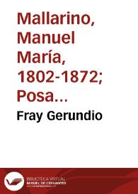 Fray Gerundio | Biblioteca Virtual Miguel de Cervantes