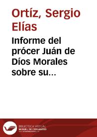 Portada:Informe del prócer Juán de Díos Morales sobre su comisión de beneficencia en el terremoto de Ríobamba