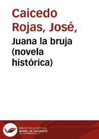 Portada:Juana la bruja (novela histórica)
