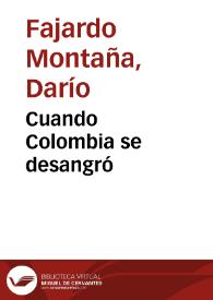 Portada:Cuando Colombia se desangró