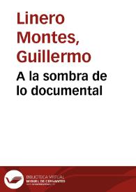 Portada:A la sombra de lo documental