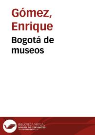 Portada:Bogotá de museos