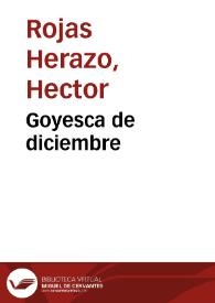 Portada:Goyesca de diciembre
