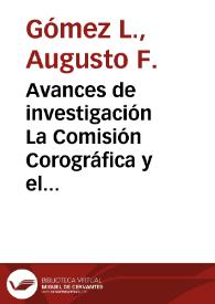 Portada:Avances de investigación La Comisión Corográfica y el reconocimiento del “territorio del Caquetá”