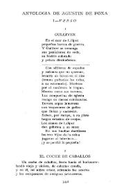 Antología de poemas y prosa / Agustín Foxá | Biblioteca Virtual Miguel de Cervantes