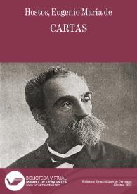 Cartas / E. M. de Hostos | Biblioteca Virtual Miguel de Cervantes